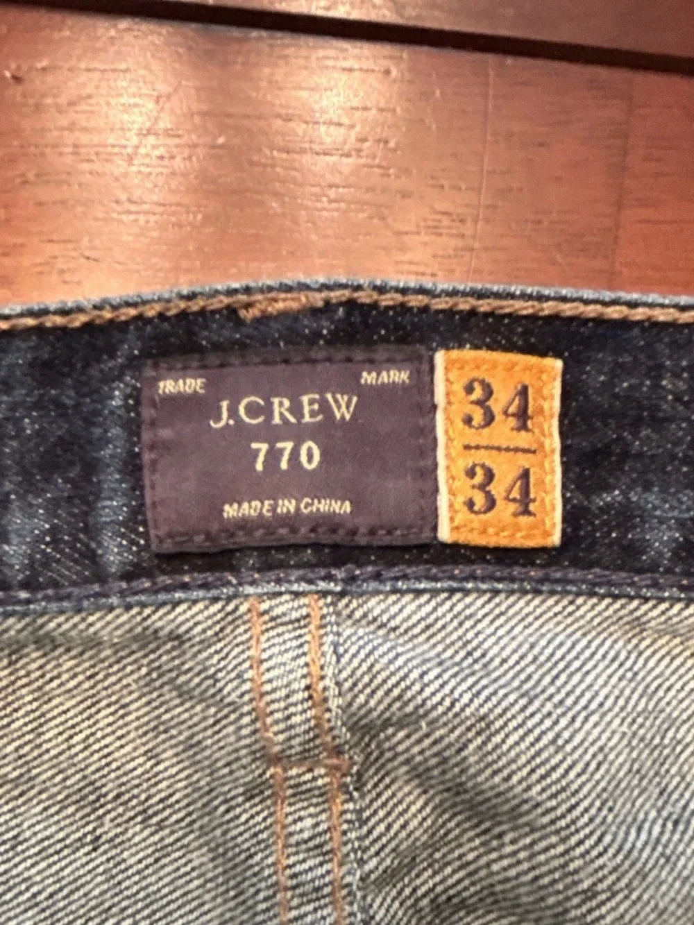 J. Crew Men's Indigo Straight-Leg Jeans